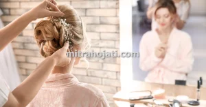 میکاپ و شینیون عروس در شمال مشهد